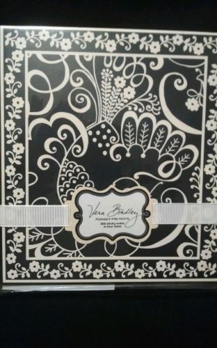 Vera Bradley Forget-Me-Nots 200 Sticky Notes in 4 Sizes (twirly birds navy)