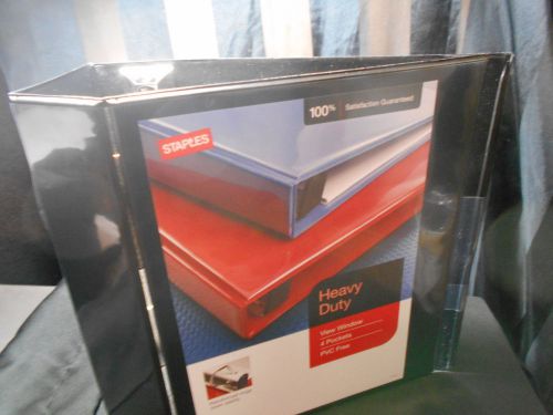 Heavy Duty View Window 4 Pocket PVC Free by Staples