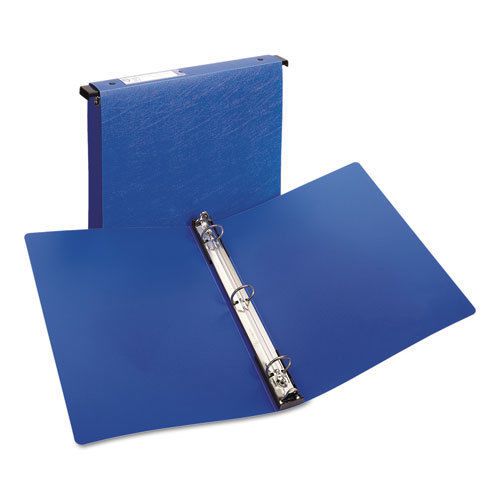 Hanging Storage Binder with Gap Free Round Rings, 1&#034; Capacity, Blue