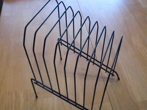 Wire Stair Step FILE FOLDER Holder SORTER Office Desk Storage Organizer Rack