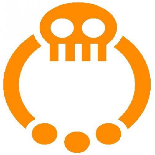 30 custom orange skull ring personalized address labels for sale