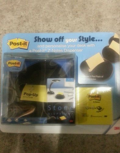 3M BRAND NEW POST IT Z NOTES DISPENSER INC 5 PADS