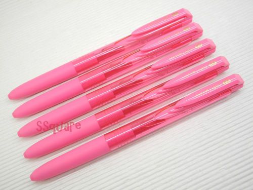 5 x Uni-Ball Signo RT UMN-155 0.5mm Retractable Rollerball Gel Pen, Pink