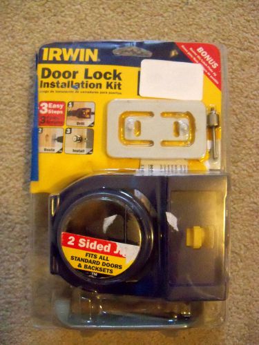 Irwin Industrial Tools 3111001 Carbon Door Lock Installation Kit New