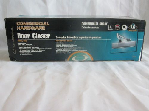 Ultra Hardware Commercial Grade Door Closer Anodized Aluminum Color Heavy Duty