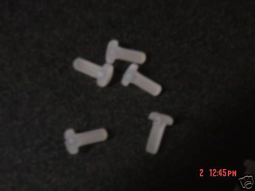 10-32 X 1/2&#034; Kel-F Slotted Pan Head Screws