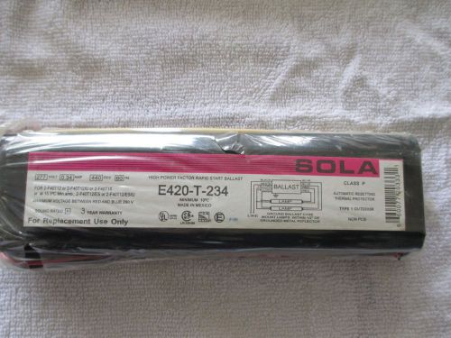 Sola E420T-234 Rapid Start Ballast - 277 Volts - NEW