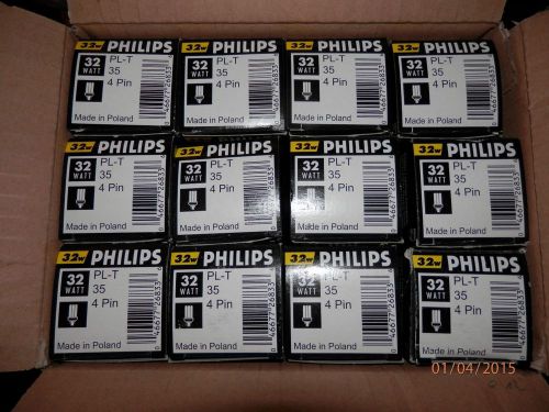 12 NEW PHILIPS PLT 32 WATT/835/4P   COMPACT  FLUORESENT LAMPS