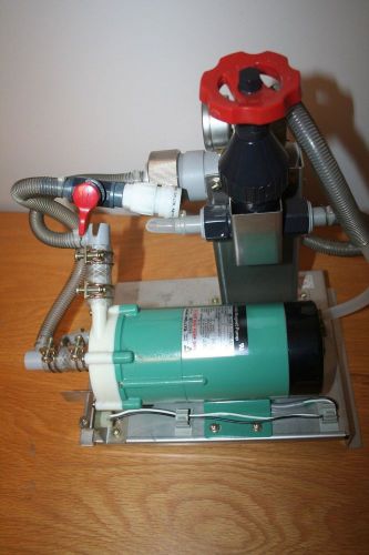 Iwaki magnet pump md-30rz-115nl02 max 4.5  gal/min 11m gauge, valves, tubings for sale
