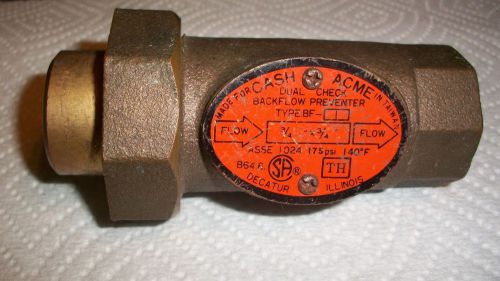 Cash Acme Dual check Backflow Preventor Type BF