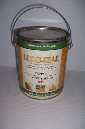 LUMI-SEAL CONCRETE SEALER PAINT 1 GALLON COPPER 8506 NEW!