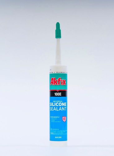 2-Pack Akfix 100E Universal Silicone Caulk 10.5 oz - White