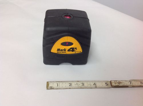 David White Mark 4PL 5 Beam Laser Level Plumb, Ships No Batteries NOS