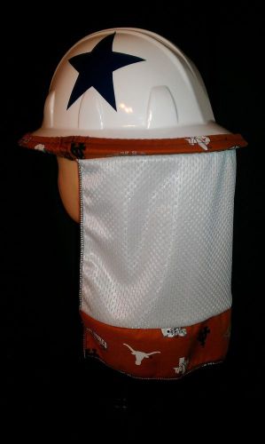 Hard hat neck shade neck protector quick dry mesh longhorns for sale