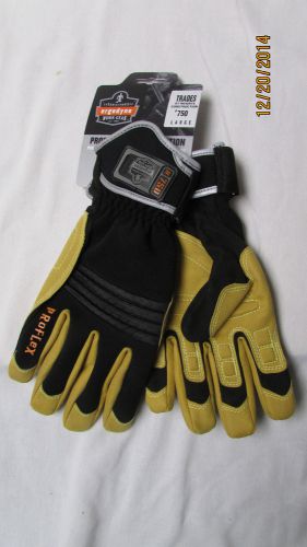 ERGODYNE WORK GLOVES 750 CONSTRUCTION AT HEIGHTS HIBRID HAND PROTECTION SZ L