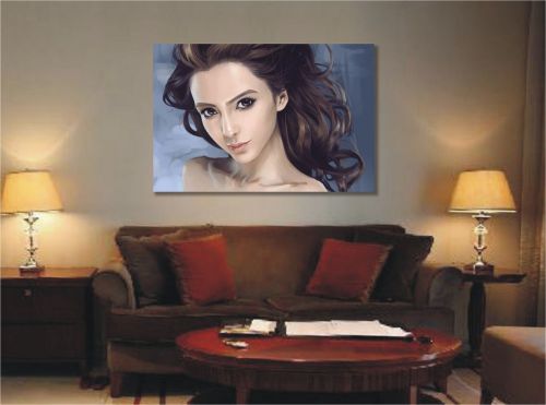 2X CANVAS ART PRINT Poster 24&#034;x36&#034; Women Abstract Painting Print Wall Decor-011B