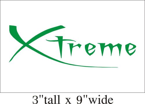 Xtreme Text Funny Car Truck Bumper Vinyl Sticker Decal Decor Art-1734