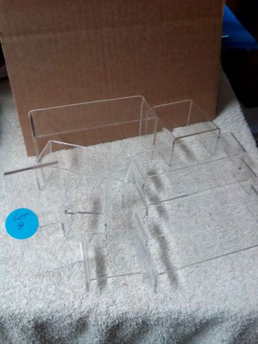 ACRYLIC DISPLAY RISER SET BLEMISHED ASSORTED SIZES 10 PCS LOT 8