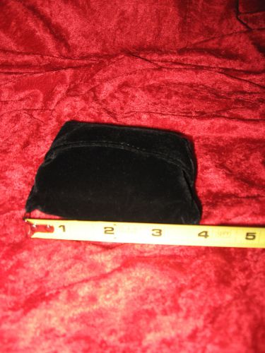 Tiny  Pillow Display   for Watches and Bracelets    Black Velvet  3&#034;  x  3 1/2&#034;