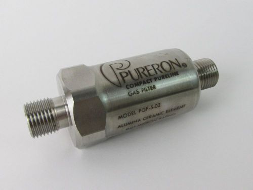 Pureron pgf-5-02 ceramic in-line gas filter - 1/4&#034; fittings, 0.01 micron rating for sale