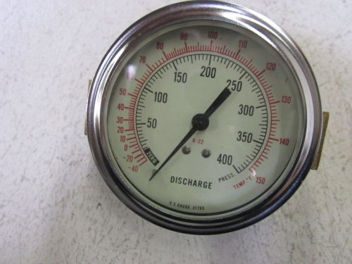 U.S. GUAGE 31765 0-40 DISCHARGE -40-150 DEGREES FAHRENHEIT *USED*