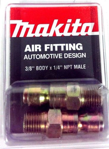 Makita 3/8&#034; body x 1/4&#034; npt m-auto air fitting yy311016-a 2pk *made in the usa* for sale