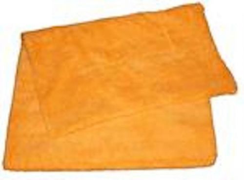 THICK PLUSH ORANGE MICROFIBER EXTRA ABSORBENT DRYING TOWEL 16 X 27