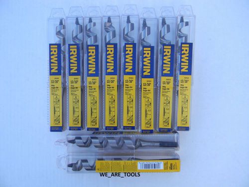 NEW 10 PC IRWIN 7-1/2&#034; SHIP AUGER DRILL BIT SET WOOD BORING 13/16&#034; NAIL 42413