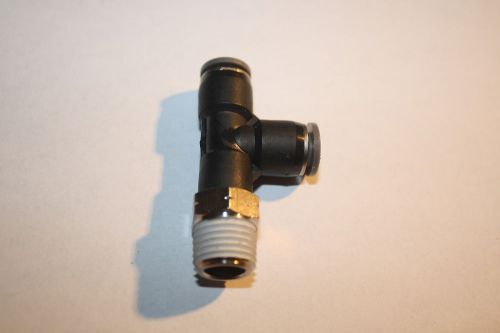 Norgren swivel run tee 1/4 npt 1/4 tube push in nnb for sale