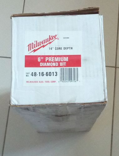 Milwaukee 6&#034; premium  diamond core bit - 48-16-6013 for sale