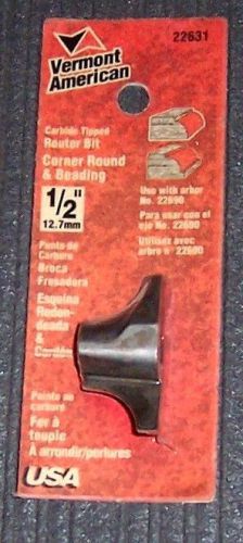 Vermont American 22631 Corner Round &amp; Bead Carbide Router Bit 1/2&#034;