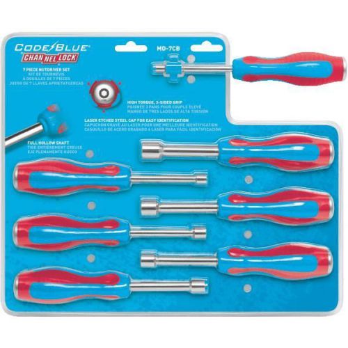 Channellock 7-Piece Code Blue Nut Driver Set-7PC MET NUTDRIVER SET