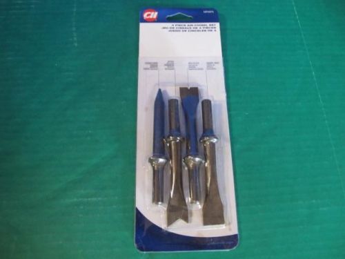 CAMPBELL HAUSFELD MP2875 MEDIUM LONG STROKE HAMMER 4 PC AIR CHISEL TOOL BIT SET