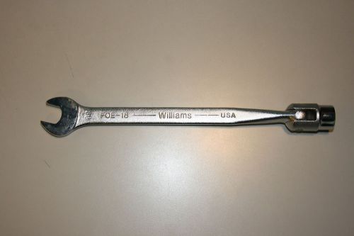 FOE-18 WILLIAMS FLEX HEAD 9/16&#034; 12PT. COMBINATION WRENCH