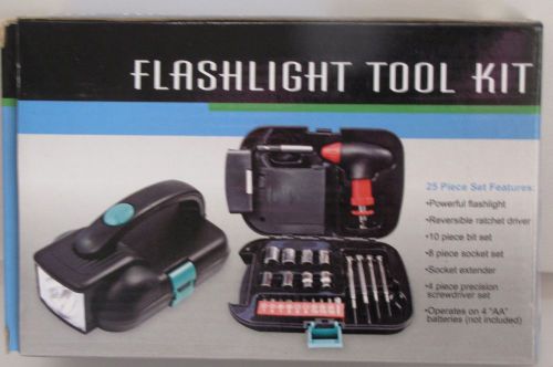 25 Piece Tool Kit with Flashlight - Batteries not Included