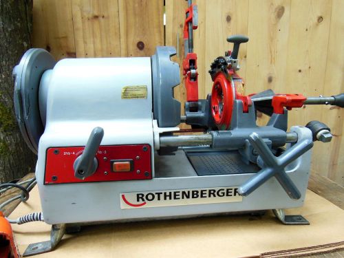 Rothenberger 1/2&#034; - 4&#034; Pipe threader Supertronic 4SE AT 120V ridgid rex