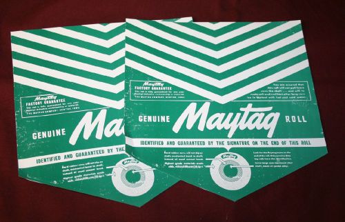 2 Maytag 92 72 31 Wringer Washer Roller Paper Gas Engine Hit Miss Large Antigue