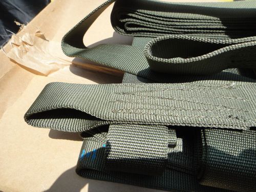 Qty #10 Heavy Duty 5&#039; Tow Straps, Slings, Flat Loop Ends, 9000 lb Nylon Webbing