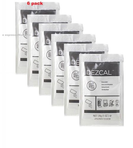 URNEX DEZCAL COFFEE MAKER &amp; ESPRESSO DESCALER - 6 PACK