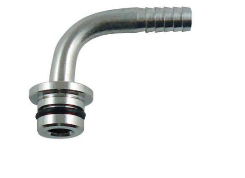 SHURFLO PUMP Fitting SS, Elbow, 3/8&#034; Barb *SYRUP