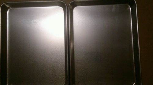 2 Bake Pans:  9.5&#034;x13&#034;x 1&#034; 18 Gauge Aluminum One-Quarter Size Crestware SP913