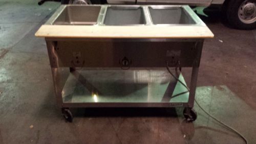 DUKE E303M ELECTRIC STEAMTABLE  120V (3) 12&#034; X 20&#034; WELLS