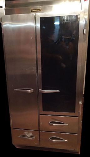 Traulsen spacesaver urs-36dt luxury home commercial refrigerator dark glass door for sale