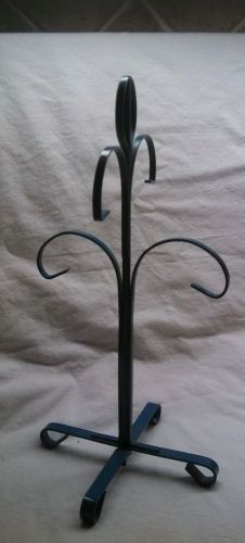 Vintage Retro Blue Metal Coffee Cup/Mug Holder Tree