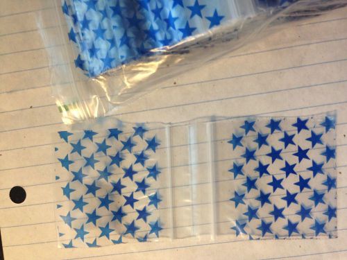 100 Star Baggies 2020  Mini Ziplock Bags 2 x 2&#034;