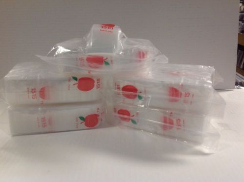 5000 APPLE BRAND BAGS 1.5x1.5 2mil CLEAR ZIPLOCK BAGS  - recloseable