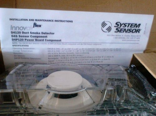 System Sensor D4120 Duct Smoke Detector 4 wire Fire Alarm Innovair Flex 4041 NEW