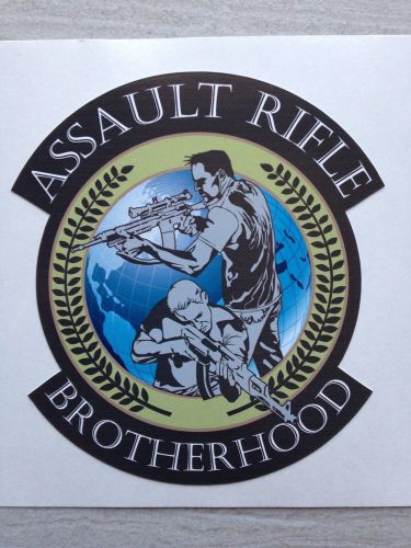 Pro gun rights 2nd amendment  ak-47 ar15 militia assault rifle brotherhood decal for sale