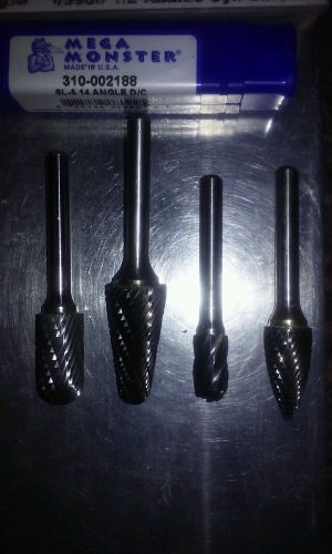 METAL MUNCHER DE- BURRING BITS RAZOR SHARP 4 BITS ONE PRICE NO RESERVE. QUALITY