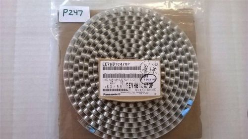 P247 Lot of 347pcs EEV-HB1C470P Aluminum Electrolytic Capacitor 47uF 16V 20% SMD